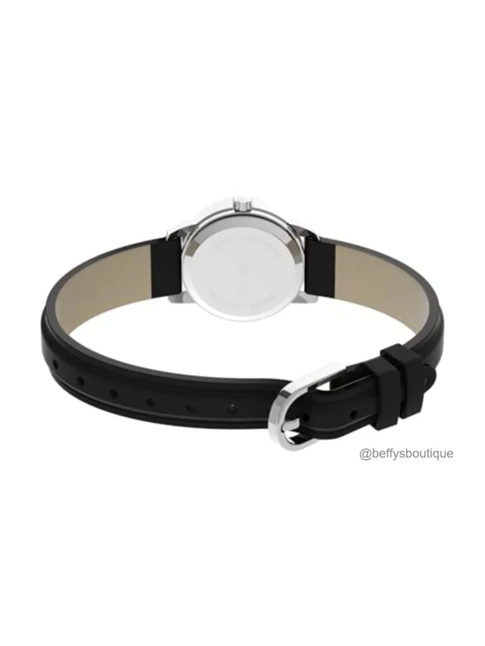 Women's Easy Reader Watch with Leather Strap, Indiglo Backlight - Water